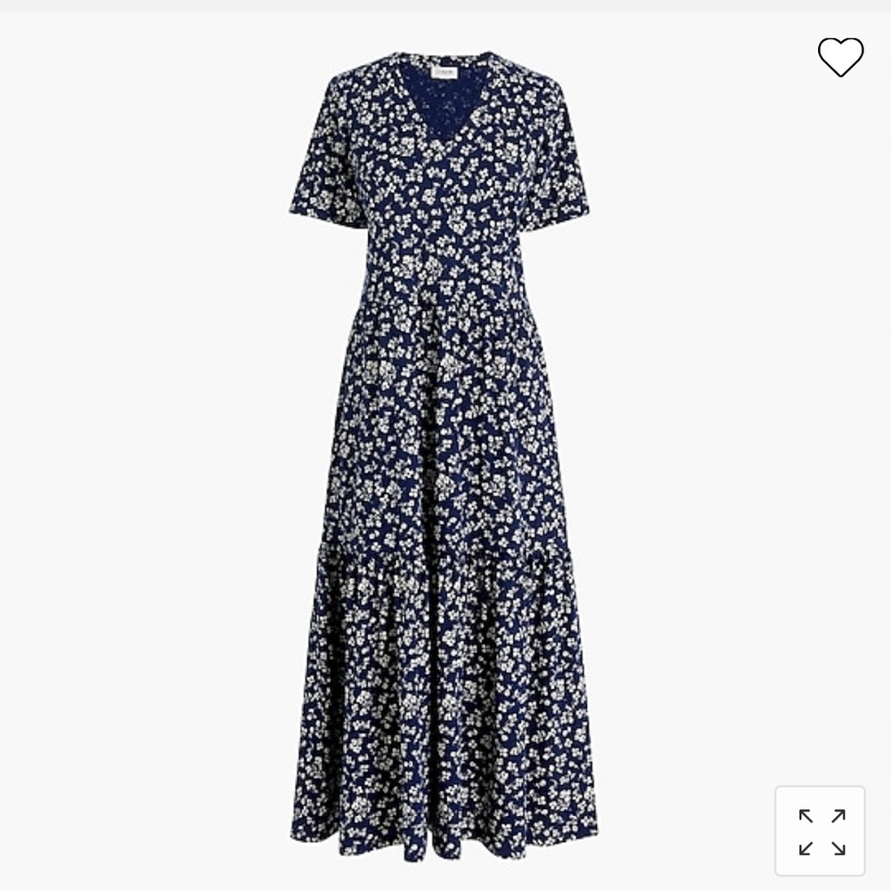 V neck tiered midi knit dress
